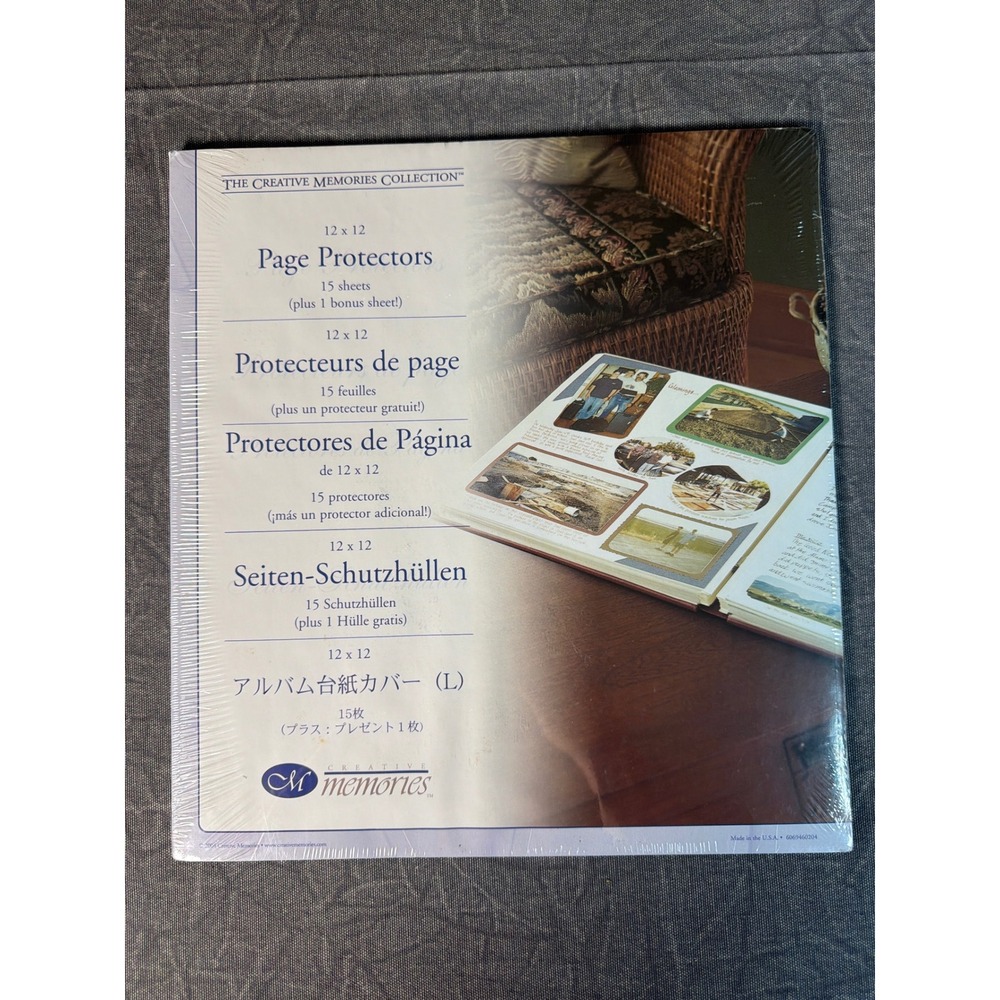 Creative Memories Page Protectors 12x12 15+1 Sheets 6069460204 Clear NEW